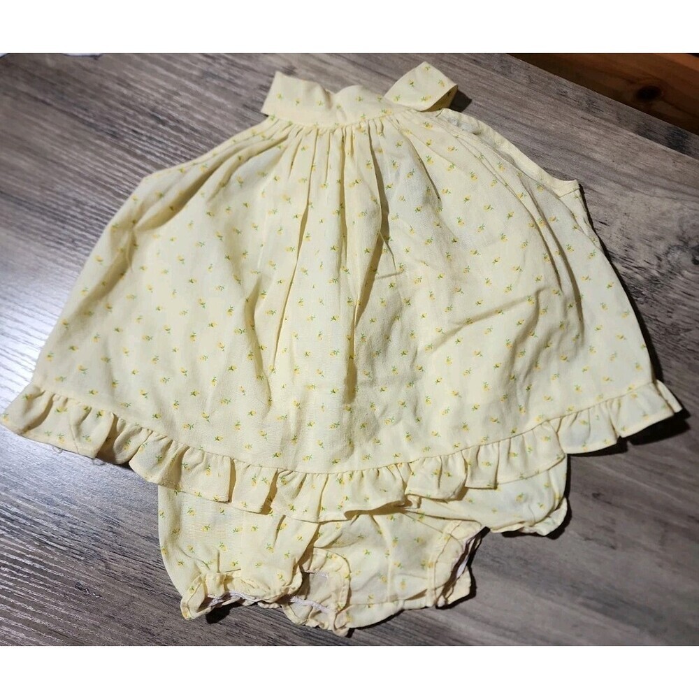 Vintage Made In USA Fawn Togs Girls Summer Outfit  24m  Shirt Top And Bloomers